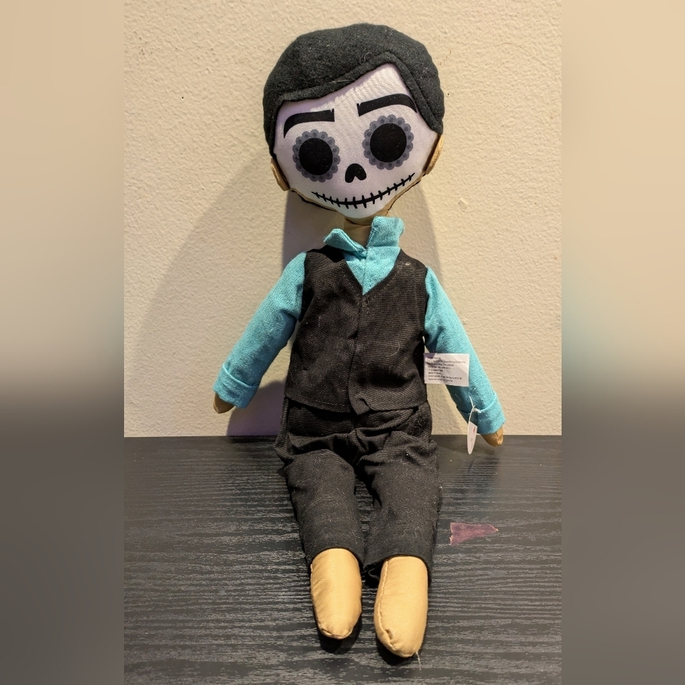 Debi Lilly Skeleton Plush Toy with Black and Blue Outfit 20 Inches Tall